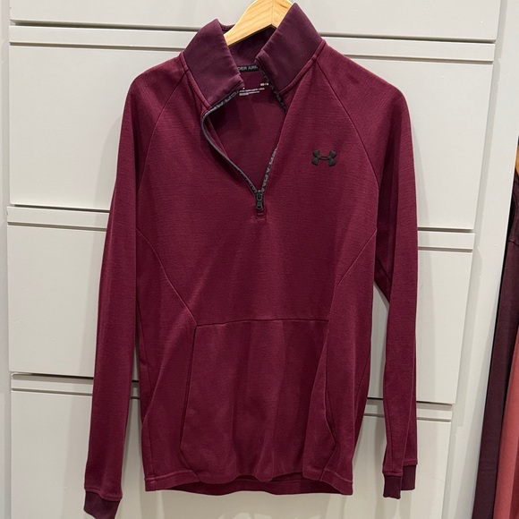 Under Armour Other - Under Armour Men's Maroon Zip-Up Sweater